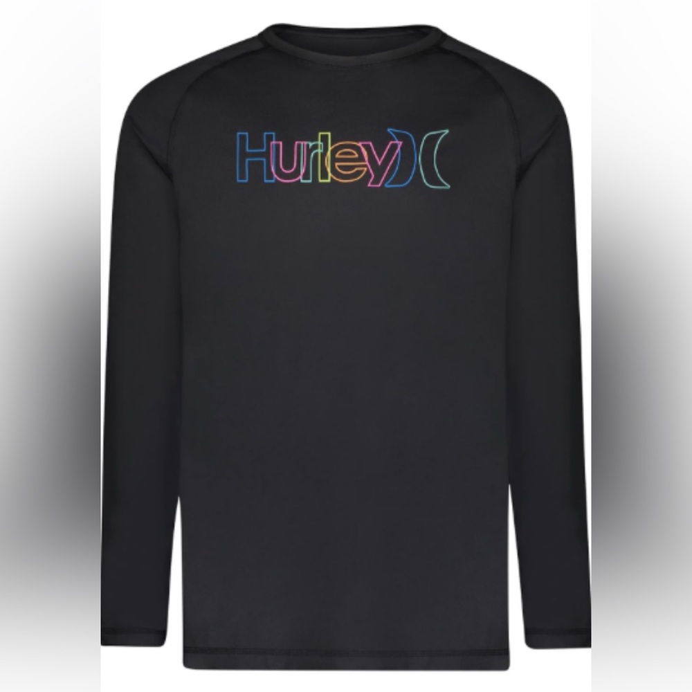 Hurley black rash guard size medium
